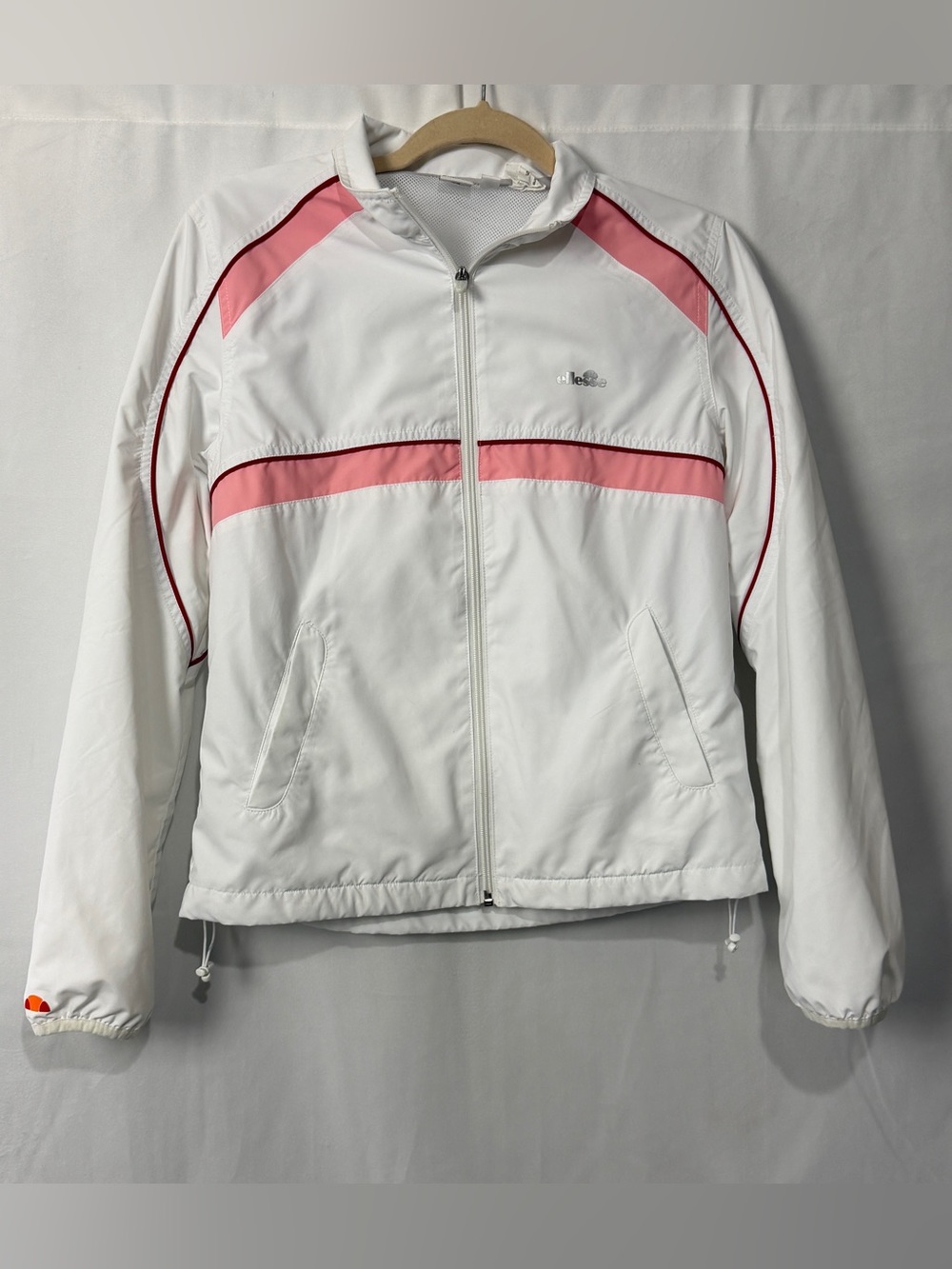 Vintage Ellesse Italia Womens Windbreaker Track Jacket Medium Full Zip